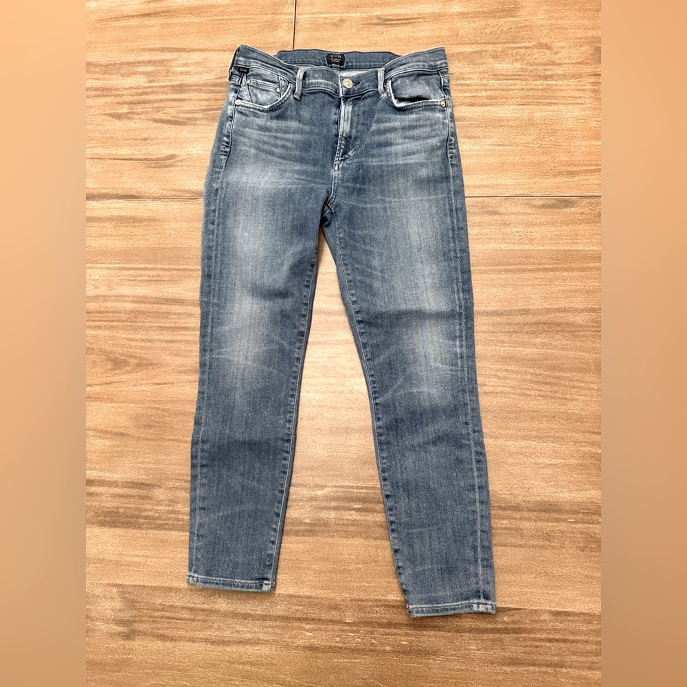 Citizens Of Humanity Blue Ankle Cropped Pants